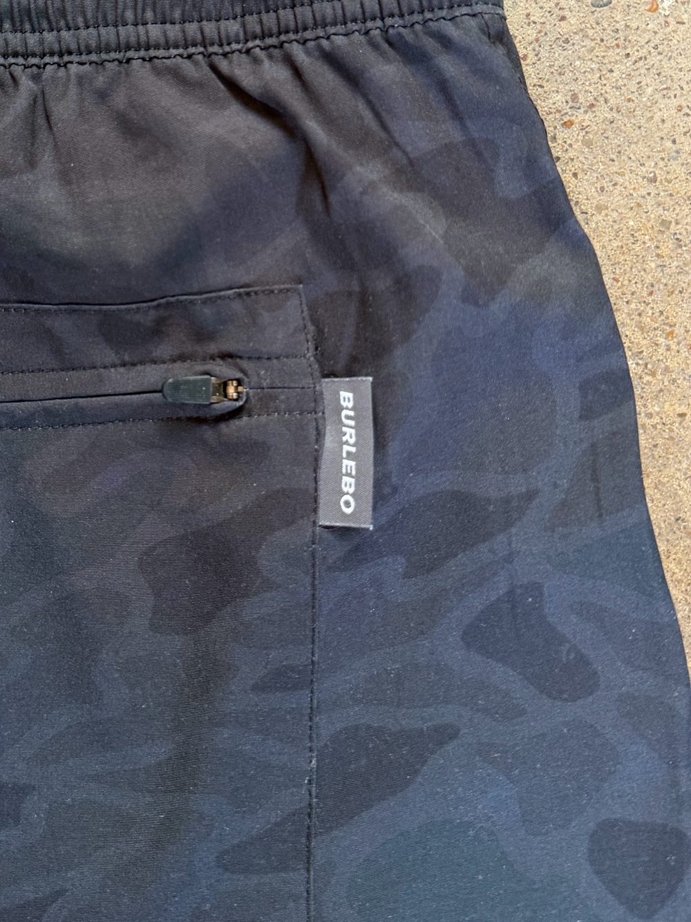 Burlebo Men’s Athletic Shorts Lined in Black Camo Size 2XL Athleisure Outdoors - Picture 7 of 8